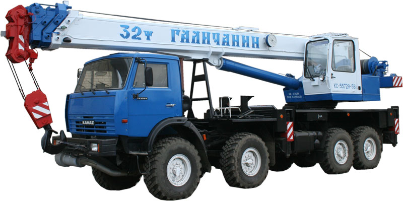 Автокраны КС-55729В Галичанин 32 тонн на шасси МАЗ-6303А3